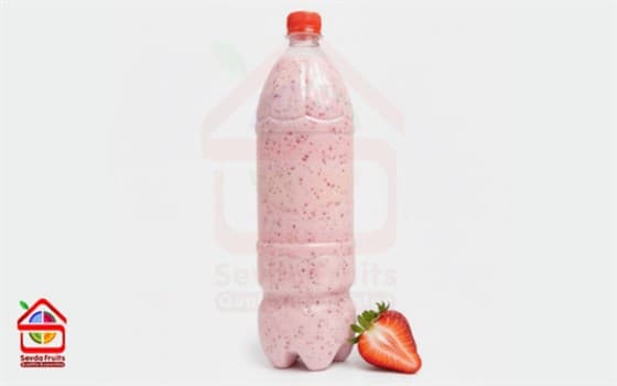 شیر توت فرنگی ارگانیک طبیعی