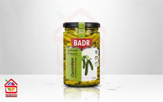 خیارشور سوپر ویژه شیشه ای بدر